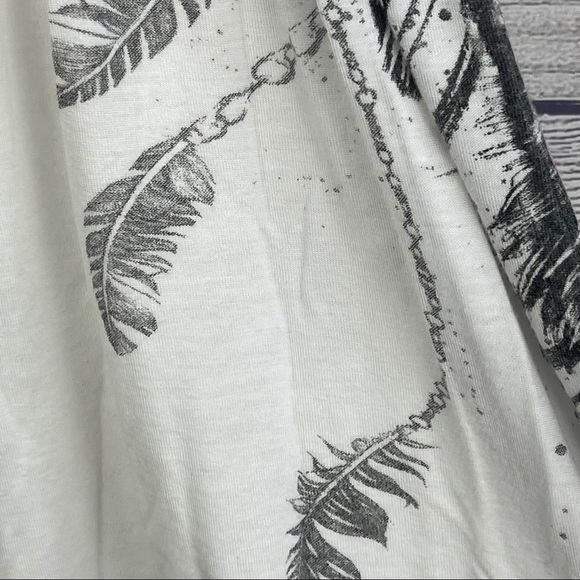 V Vintage Tank Top Western White Sleeveless Vneck - Picture 6 of 11